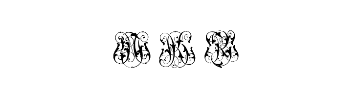 Hard to Read Monograms Two  Free Fonts Download
