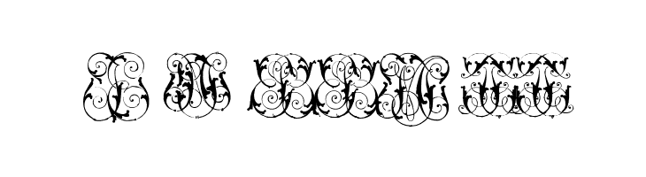 Hard to Read Monograms Two  Free Fonts Download