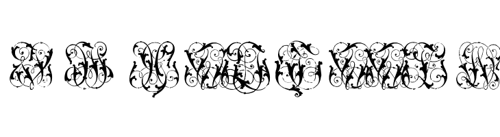 Hard to Read Monograms Two  Free Fonts Download