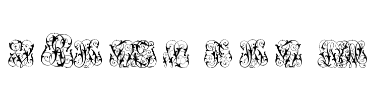 Hard to Read Monograms Two  Free Fonts Download