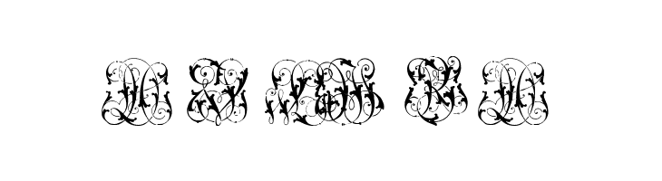 Hard to Read Monograms Two  Free Fonts Download