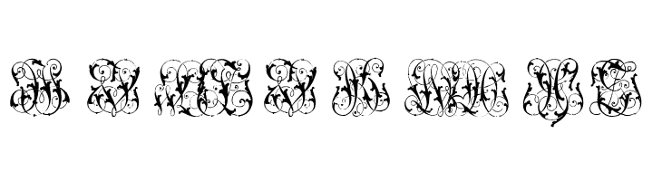 Hard to Read Monograms Two  Free Fonts Download