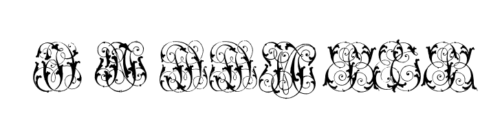 HardtoReadMonogramsTwo  Free Fonts Download