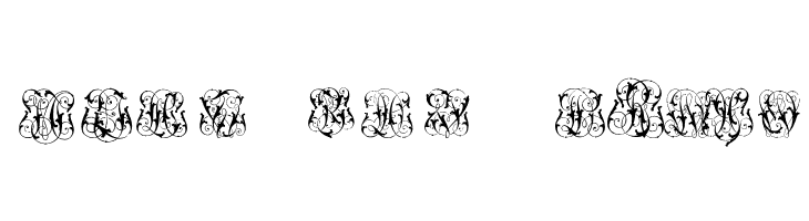 HardtoReadMonogramsTwo  Free Fonts Download