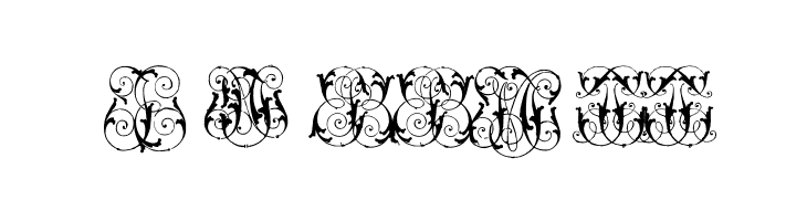 HardtoReadMonogramsTwo  Free Fonts Download