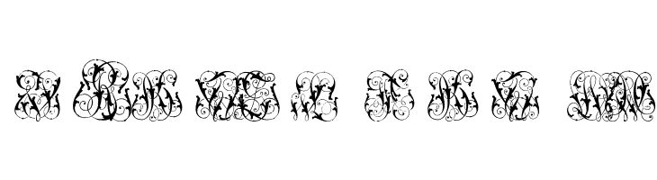 HardtoReadMonogramsTwo  Free Fonts Download