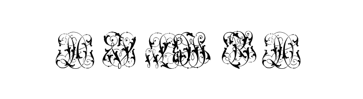 HardtoReadMonogramsTwo  Free Fonts Download