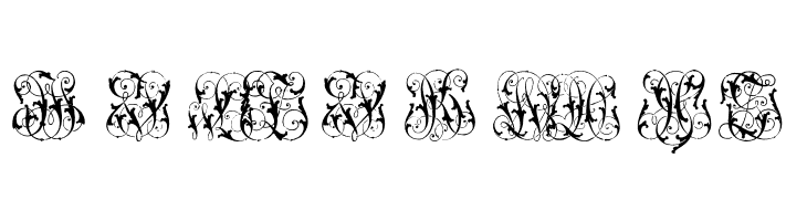 HardtoReadMonogramsTwo  Free Fonts Download