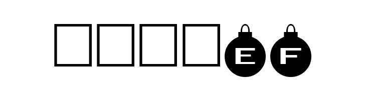 AlphaShapes xmas balls  Free Fonts Download