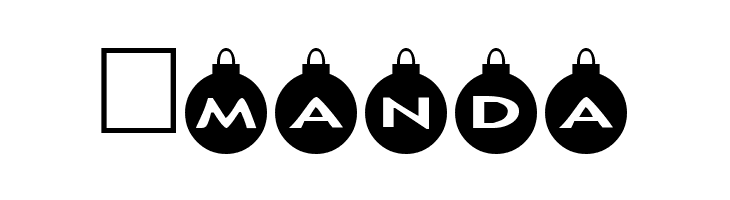 AlphaShapes xmas balls  Free Fonts Download