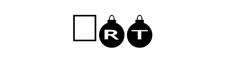 AlphaShapes xmas balls  Free Fonts Download
