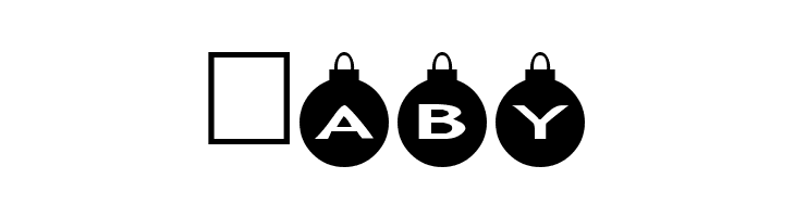 AlphaShapes xmas balls  Free Fonts Download