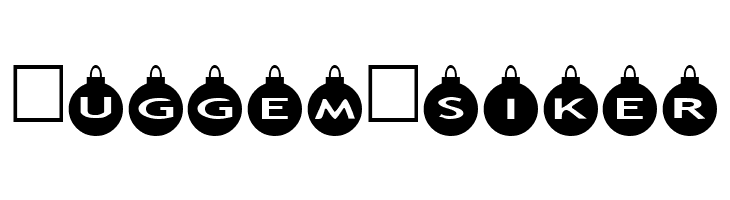 AlphaShapes xmas balls  Free Fonts Download
