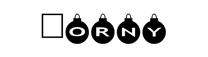 AlphaShapes xmas balls  Free Fonts Download
