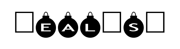 AlphaShapes xmas balls  Free Fonts Download