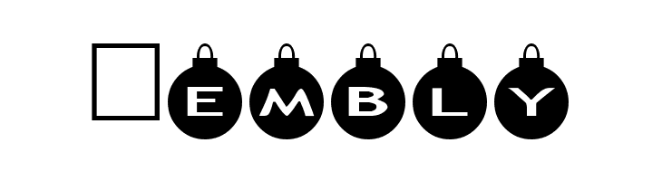 AlphaShapes xmas balls  Free Fonts Download