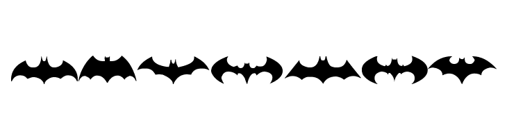 batman logo evolution tfb  Free Fonts Download