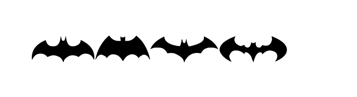 batman logo evolution tfb  Free Fonts Download