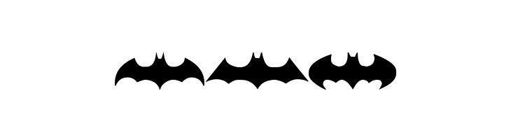 batman logo evolution tfb  Free Fonts Download