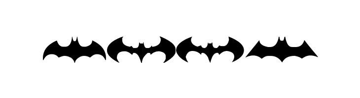 batman logo evolution tfb  Free Fonts Download