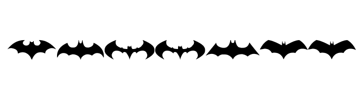 batman logo evolution tfb  Free Fonts Download