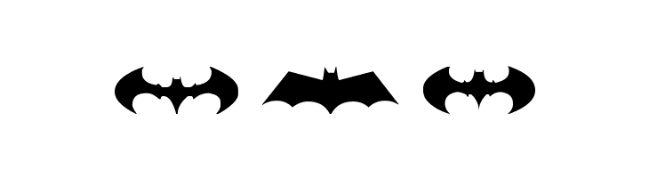 batman logo evolution tfb  Free Fonts Download