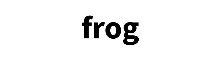 frog Source Sans Pro Bold Font
