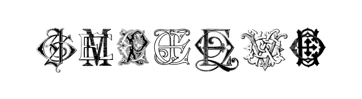 Intellecta Monograms Random Samples Six  Free Fonts Download