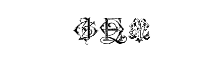 Intellecta Monograms Random Samples Six  Free Fonts Download