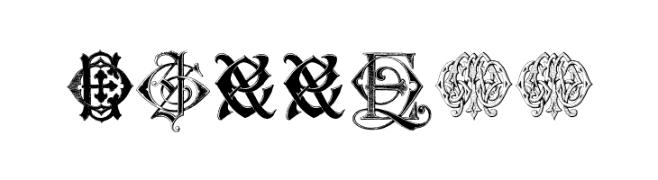 Intellecta Monograms Random Samples Six  Free Fonts Download