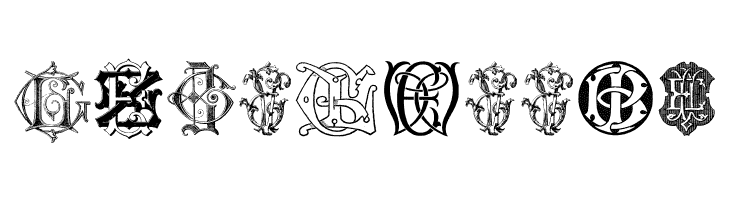 Intellecta Monograms Random Samples Six  Free Fonts Download
