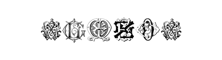 Intellecta Monograms Random Samples Six  Free Fonts Download