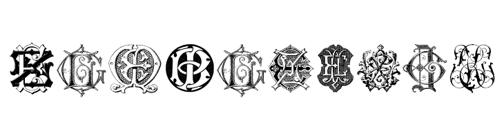 Intellecta Monograms Random Samples Six  Free Fonts Download