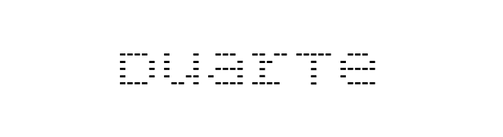 BPdotsUnicaseMinus  Free Fonts Download