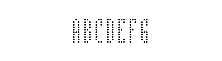 BPdotsCondensed  Free Fonts Download