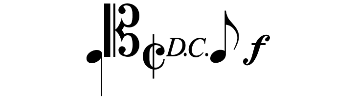 MusicalSymbols  Free Fonts Download