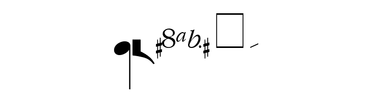 MusicalSymbols  Free Fonts Download