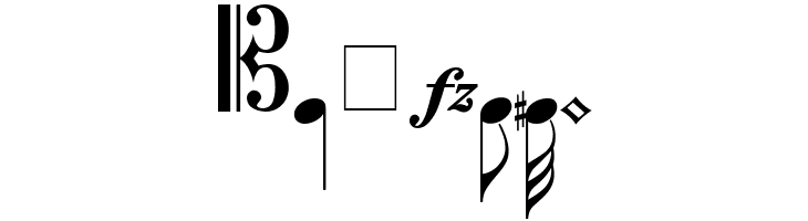 MusicalSymbols  Free Fonts Download