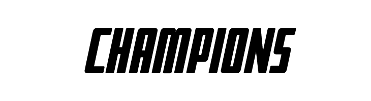 CHAMPIONS BPimperial-Italic Font