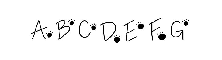 PawPrints  Free Fonts Download