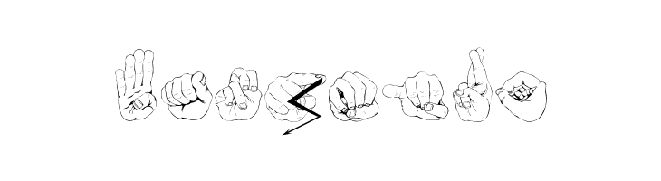 ZOE Germany Fingeralphabet Regular  Free Fonts Download