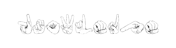 ZOE Germany Fingeralphabet Regular  Free Fonts Download