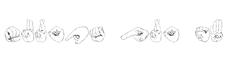 ZOE Germany Fingeralphabet Regular  Free Fonts Download