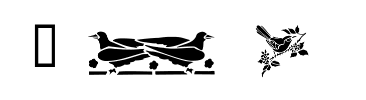 Birds Two  Free Fonts Download