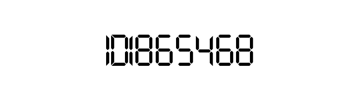 digital display tfb  Free Fonts Download