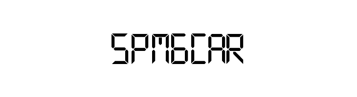 digital display tfb  Free Fonts Download