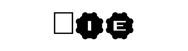 AlphaShapes gears 2  Free Fonts Download