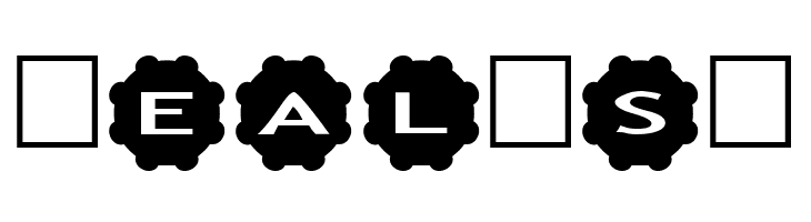 AlphaShapes gears 2  Free Fonts Download