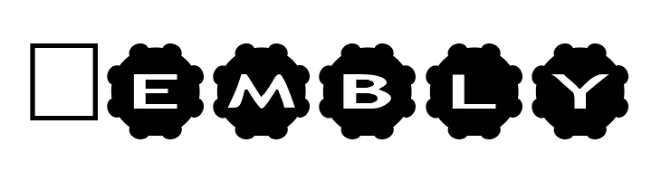 AlphaShapes gears 2  Free Fonts Download