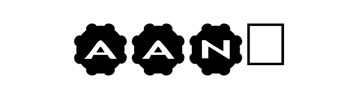 AlphaShapes gears 2  Free Fonts Download